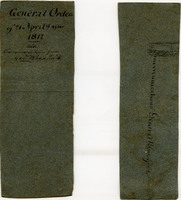 War of 1812 Orders Packet