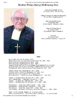 Marist All: Brother Philip (Harry) McEnaney, f.m.s. Obituary