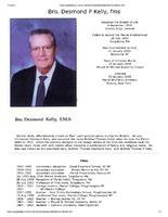 Marist All: Brother Desmond P. Kelly, f.m.s. Obituary