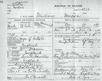 Mason Death Certificate
