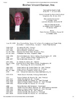 Marist All: Brother Vincent Damian Obituary