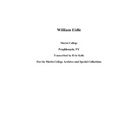 William Eidle Oral History Transcript