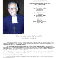 Marist All: Brother Louis Richard Obituary