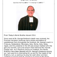 Marist All: Brother George Fontana Obituary