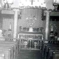 The interior of the chapel in the mansion, which was located in the 'great hall'. This is one of the few views we have of the interior. If you have others, please let us know.