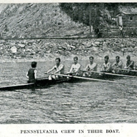 Pennsylvania Crew team in shell